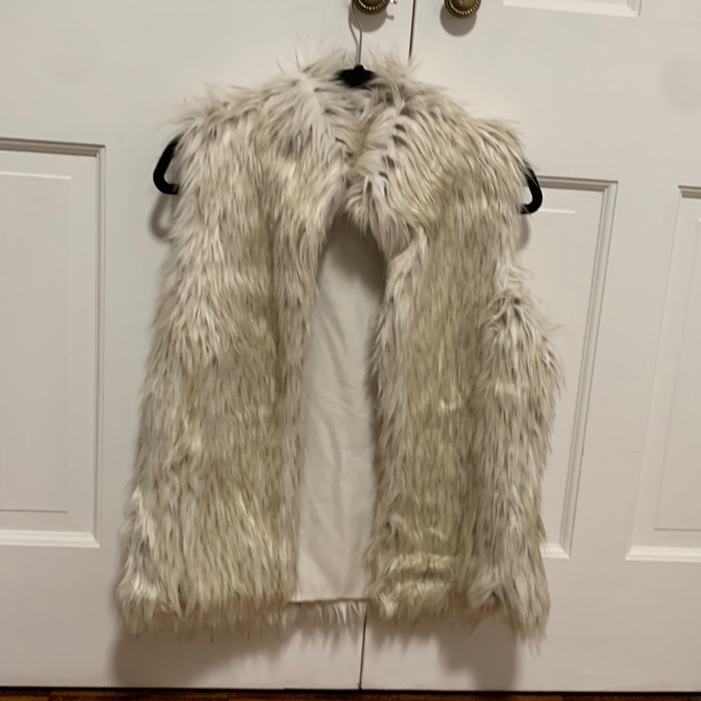 Faux fur vest